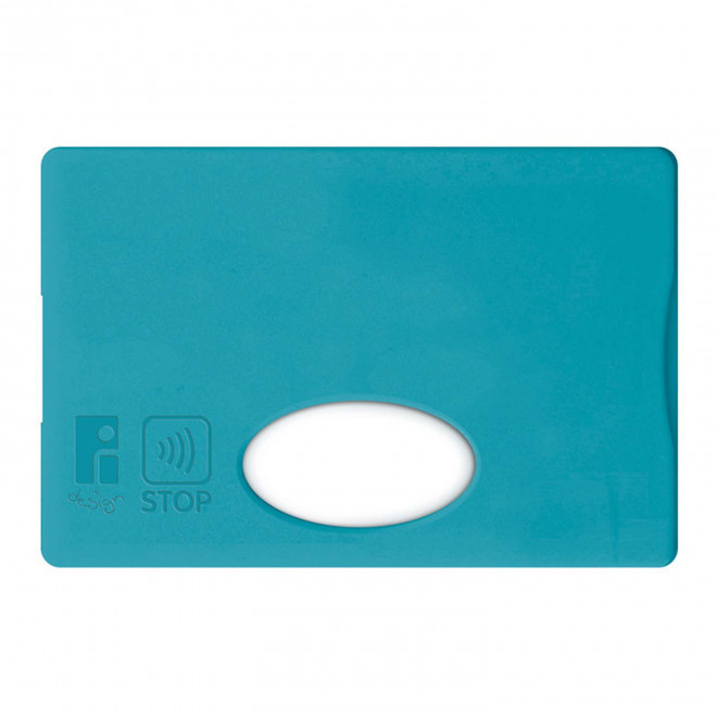 RAPIDE 4J - ETUI CARTE PERSONNALISABLE ANTI RFID 'LINZ'  - bleu