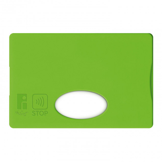RAPIDE 4J - ETUI CARTE PERSONNALISABLE ANTI RFID 'LINZ'  - vert