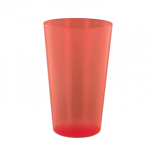 RAPIDE 4J - GOBELET MIF RÉUTILISABLE PERSONNALISÉ 30 CL 'CUPY' - rouge transparent