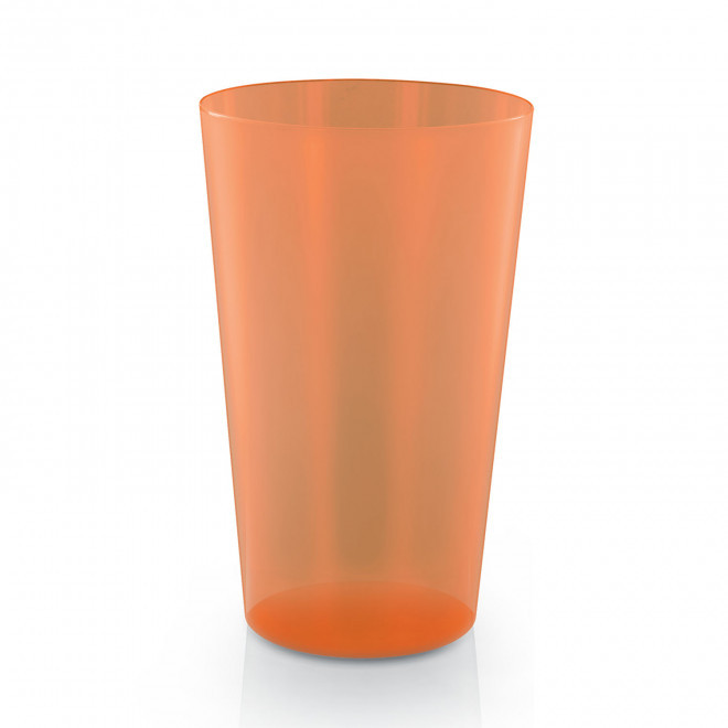 RAPIDE 4J - GOBELET MIF RÉUTILISABLE PERSONNALISÉ 60 CL 'CUPY' - orange transparent