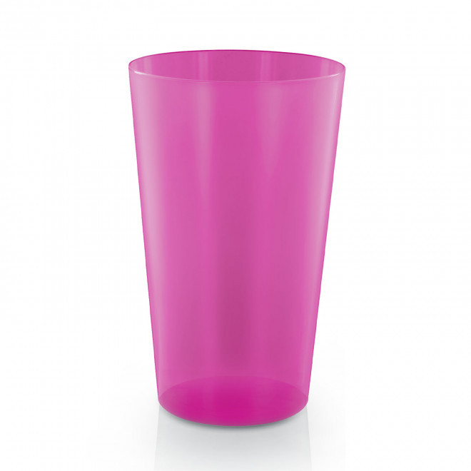 RAPIDE 4J - GOBELET MIF RÉUTILISABLE PERSONNALISÉ 60 CL 'CUPY' - rose transparent