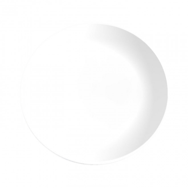 ASSIETTE CREUSE EN PP REUTILISABLE PERSONNALISÉE 'BERY' - blanc