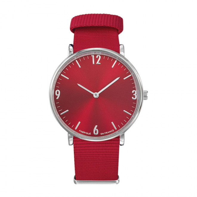 MONTRE MIXTE PERSONNALISABLE 'SPECTRE' - rouge