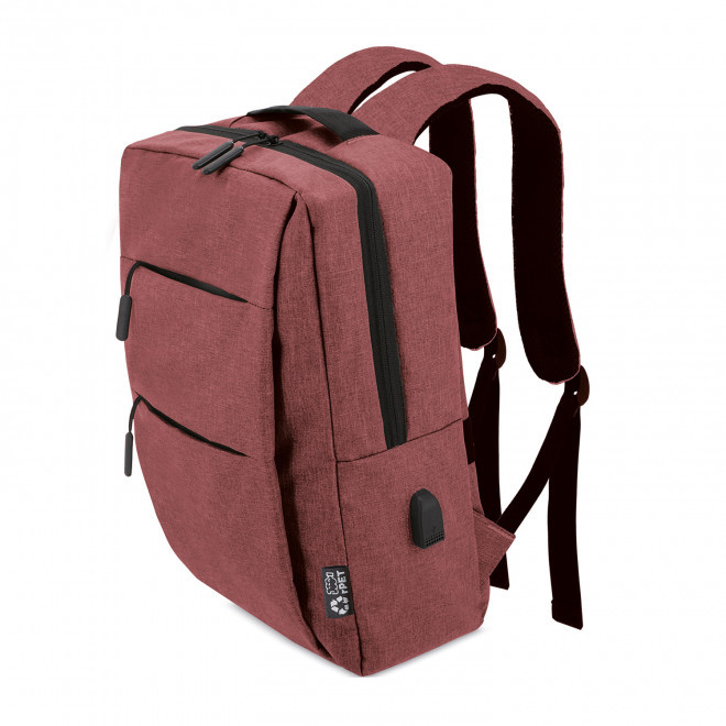 SAC A DOS PERSONNALISABLE POUR ORDINATEUR 'OGLIO CONNECT' - bordeaux