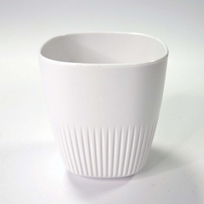 TASSE EN RPET PERSONNALISABLE MIF 220ML 'MAKOA' - blanc