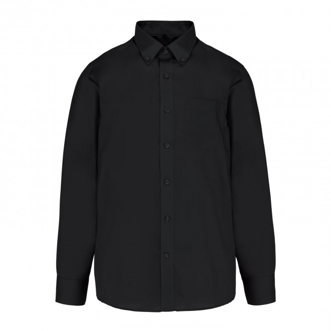 CHEMISE HOMME PERSONNALISABLE SANS REPASSAGE 'IMPEC' - noir