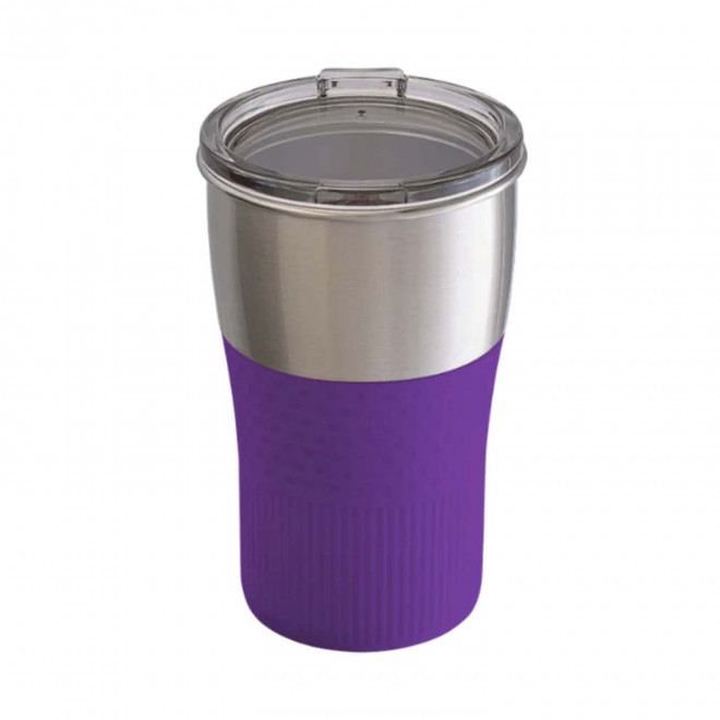 MUG PERSONNALISABLE EN ACIER RECYCLE 'CORPA' - violet