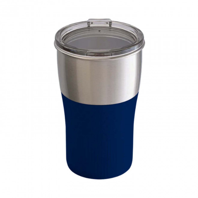 MUG PERSONNALISABLE EN ACIER RECYCLE 'CORPA' - bleu foncé