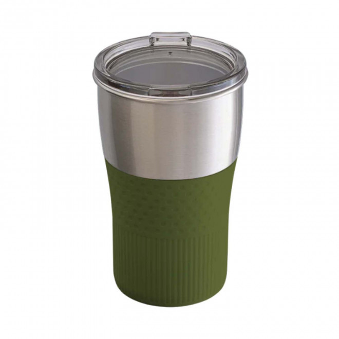 MUG PERSONNALISABLE EN ACIER RECYCLE 'CORPA' - vert olive