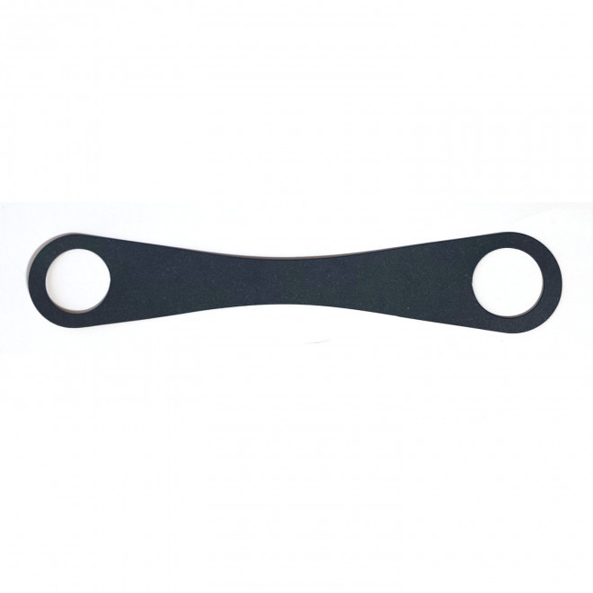 LANIERE GOURDE EN CUIR RECYCLE PERSONNALISABLE MIF 'BOTIA' - bleu nuit