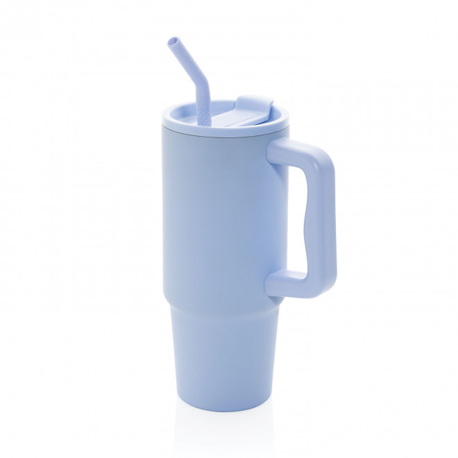 MUG ISOTHERME PERSONNALISABLE 900ML 'TENDENZI INOX' - bleu clair