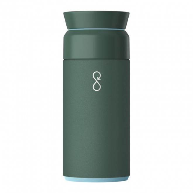 BOUTEILLE ISOTHERME 350 ML PERSONNALISABLE 'OCEAN BLUE' - vert foret