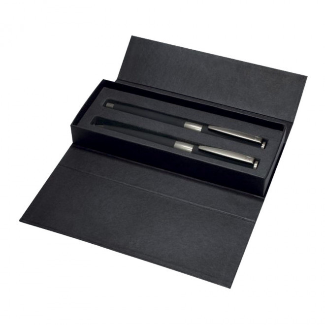 PARURE PUBLICITAIRE STYLO À BILLE ET ROLLER 'IMAGE' SENATOR® - noir