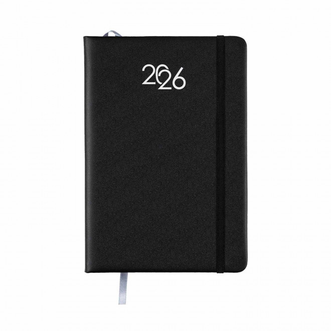 AGENDA SEMAINIER PERSONNALISABLE 'MARCHO' - noir