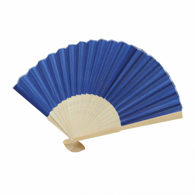 EVENTAIL BAMBOU PERSONNALISABLE 'FANNY BAMBOU' EXP.72H - bleu