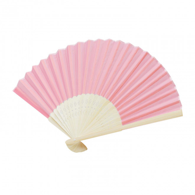 EVENTAIL BAMBOU PERSONNALISABLE 'FANNY BAMBOU' EXP.72H - rose