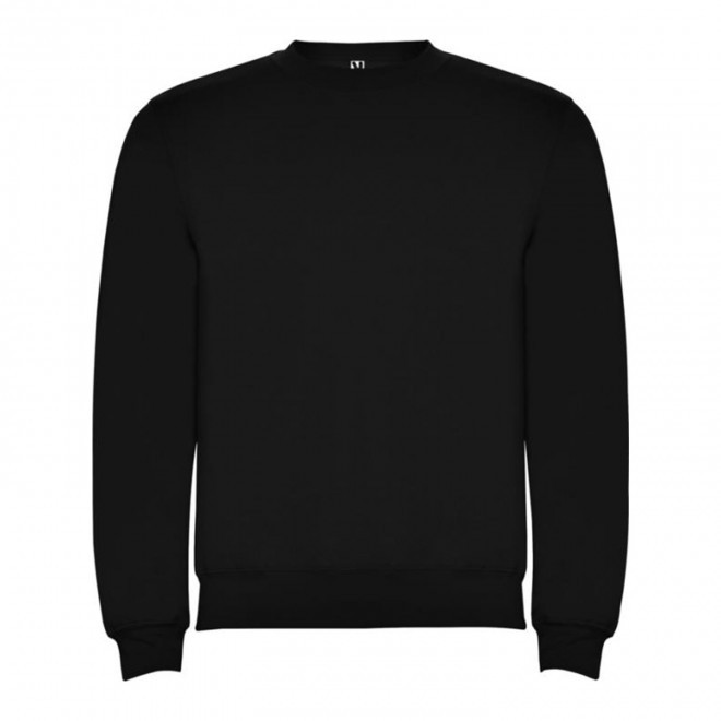 SWEAT-SHIRT COL ROND MIXTE PERSONNALISABLE 'RAPHAEL' - noir