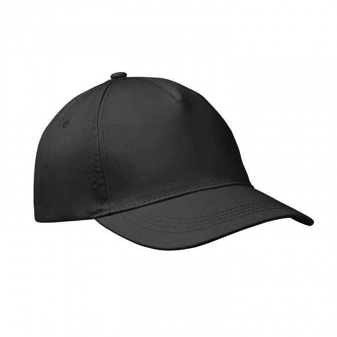CASQUETTE 5 PANS PERSONNALISABLE 'CAP QUADRA VISOR' - noir