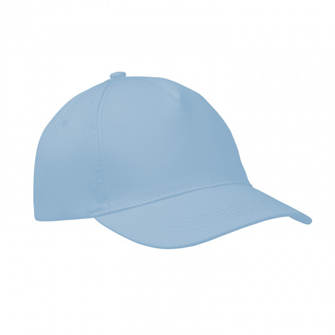 CASQUETTE 5 PANS PERSONNALISABLE 'CAP QUADRA VISOR' - bleu ciel