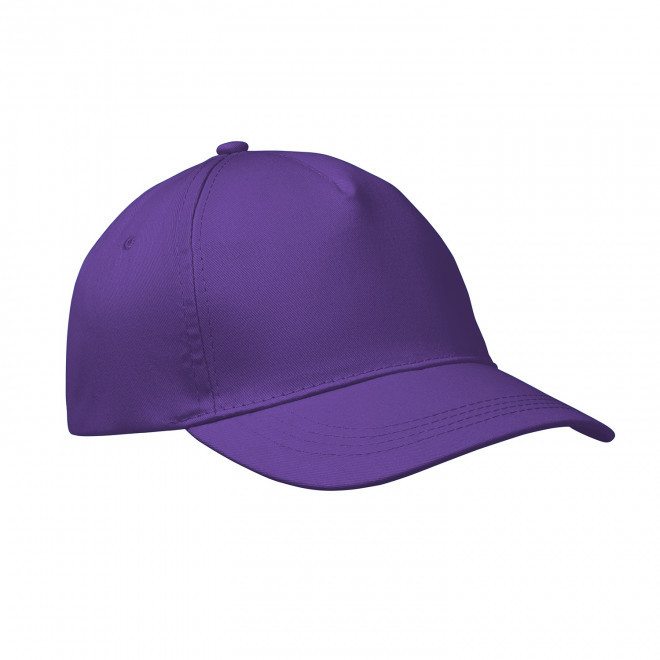CASQUETTE 5 PANS PERSONNALISABLE 'CAP QUADRA VISOR' - violet