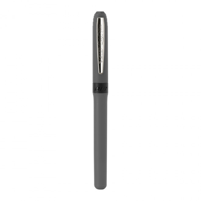 STYLO PROMOTIONNEL BIC® 'GRIP ROLLER' - gris foncé