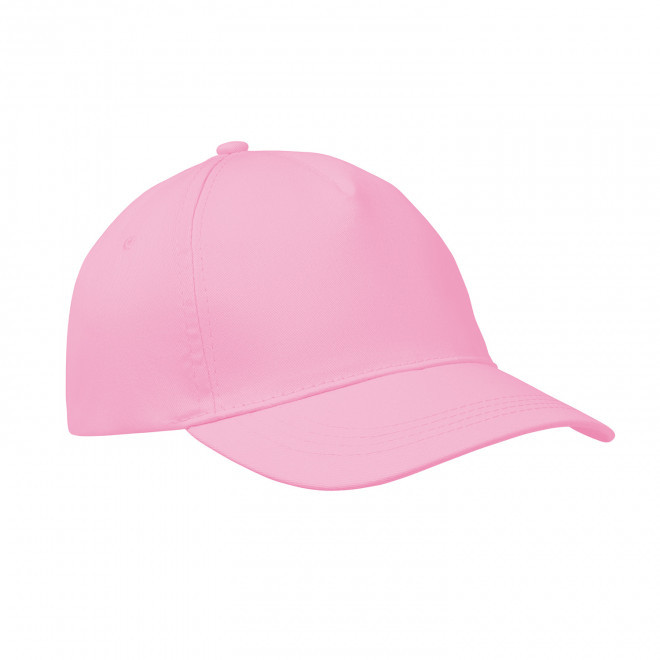 CASQUETTE 5 PANS PERSONNALISABLE 'CAP QUADRA VISOR' - rose
