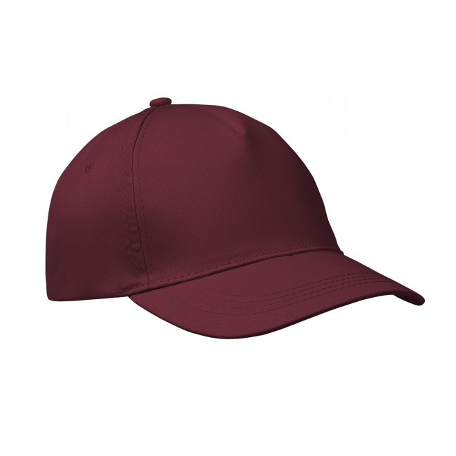 CASQUETTE 5 PANS PERSONNALISABLE 'CAP QUADRA VISOR' - chocolat