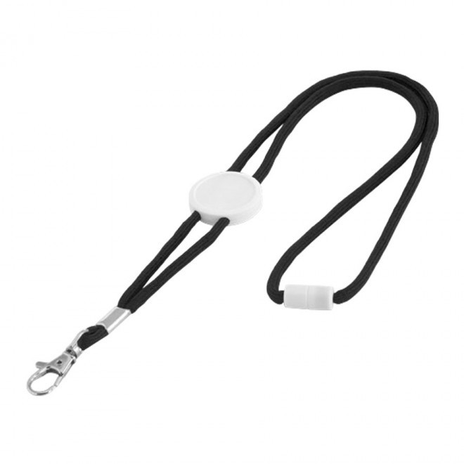 TOUR DE COU PUBLICITAIRE ROND 'LUNDURO' - noir