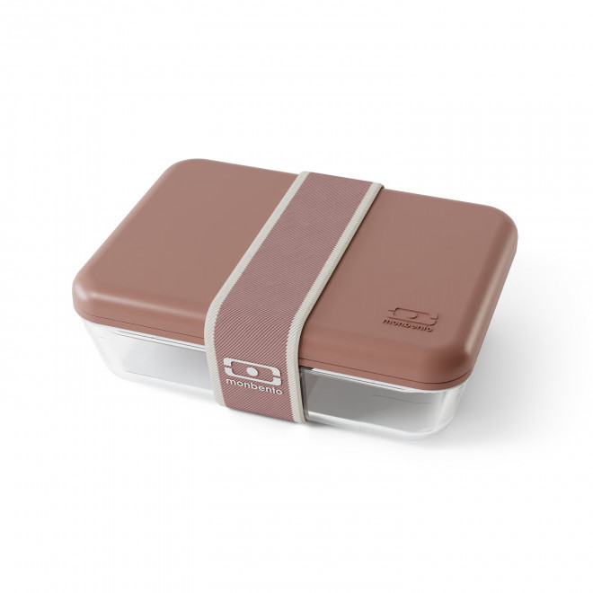 LUNCH BOX EN VERRE PYREX 600ML PERSONNALISABLE 'MB PURE' - rose