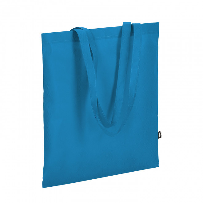 TOTE-BAG PUBLICITAIRE AVEC ANSES LONGUES 'BONITO RPET' - bleu clair
