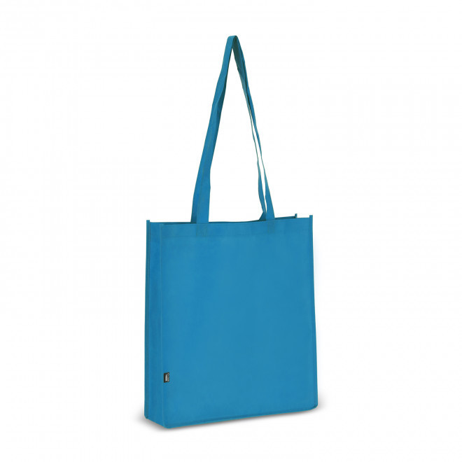 TOTE-BAG PUBLICITAIRE AVEC ANSES LONGUES 'LISBOA RPET' - bleu clair