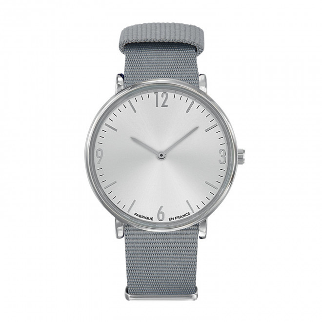 MONTRE MIXTE PERSONNALISABLE 'SPECTRE' - argenté