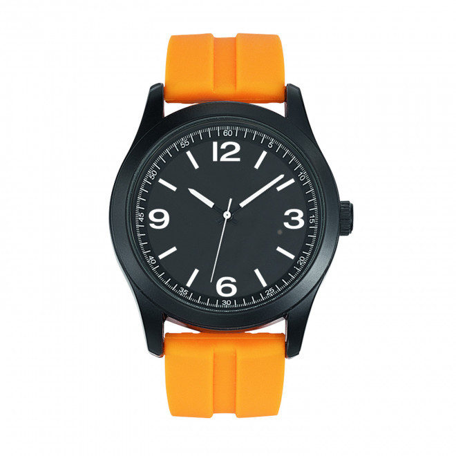MONTRE SILICONE HOMME PERSONNALISABLE 'FLORIAN' - orange