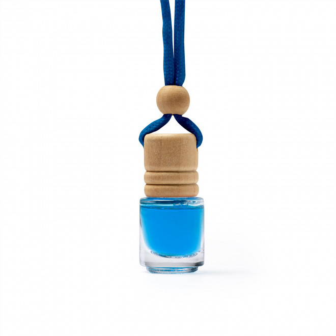 DESODORISANT PERSONNALISABLE POUR VOITURE 'DALRI' - bleu