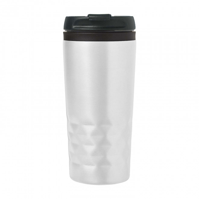 MUG ISOTHERME 300ML PERSONNALISABLE 'PRISME' - blanc