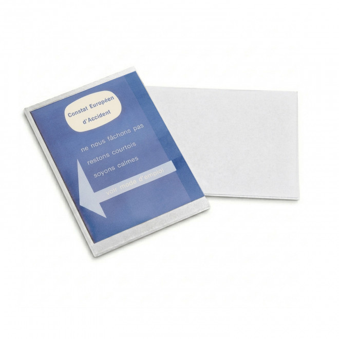 PORTE CONSTAT AMIABLE PERSONNALISE 'DRIVE SAFE' - blanc