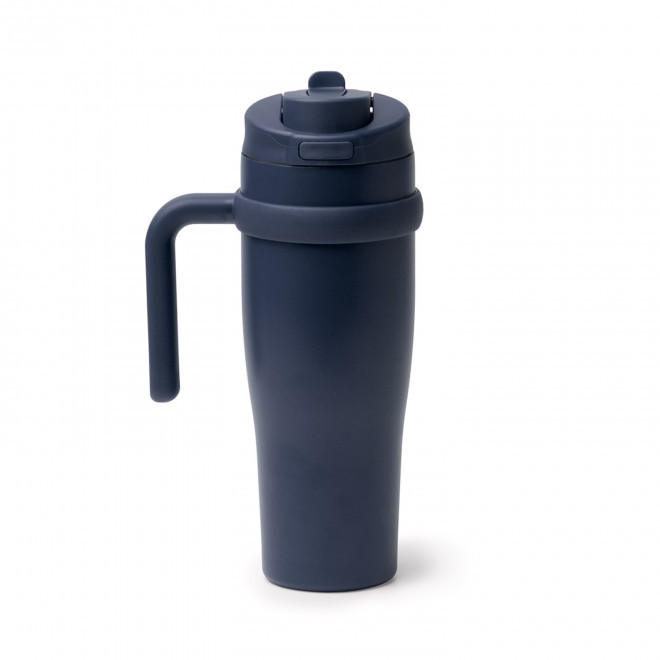 MUG NOMADE ISOTHERME 900ML PERSONNALISABLE 'VERSATI' - bleu marine