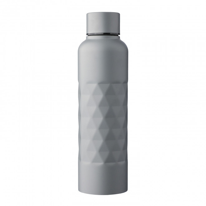 BOUTEILLE EN ACIER RECYCLE 800ML PERSONNALISABLE 'LINTA' - gris