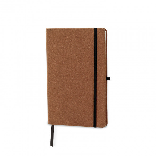 CARNET CUIR RECYCLE PERSONNALISABLE 'VIREO RIGIDE PLUS' - marron clair