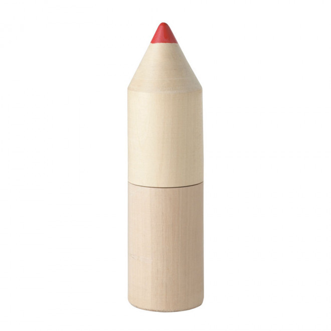SET DE 12 CRAYONS DE COULEUR EN BOIS PERSONNALISABLE 'ZOE' - bois