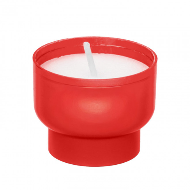 BOUGIE PERSONNALISABLE POT EN AMIDON MAIS 'MAISBOU MINI' - rouge