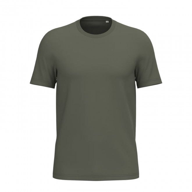 TEE-SHIRT MIXTE PERSONNALISABLE 155G 'LIGNAGE COULEUR' - kaki