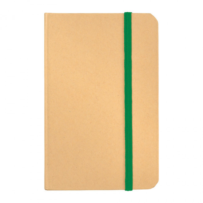 CARNET PERSONNALISABLE A5 'HORUS' NON LIGNÉ - vert
