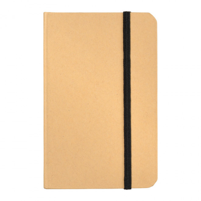CARNET PERSONNALISABLE A5 'HORUS' NON LIGNÉ - noir