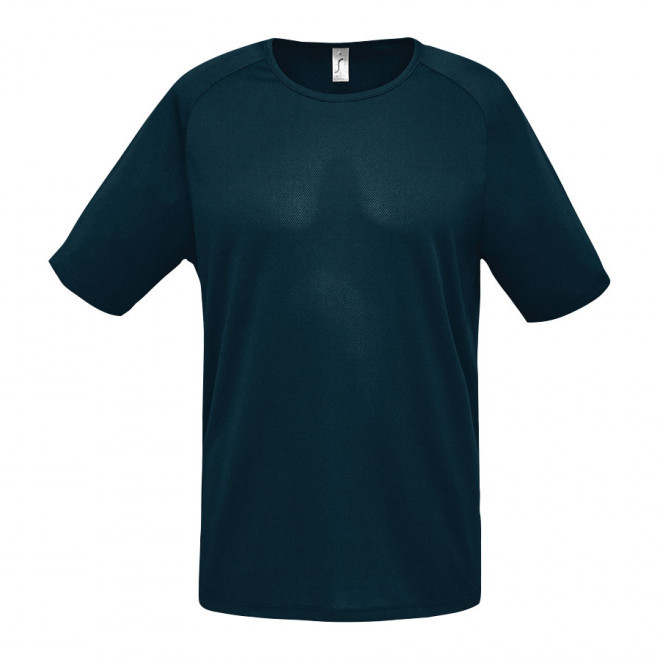 T-SHIRT PERSONNALISÉ RESPIRANT HOMME 'SPORTY' 140 GR/M² - bleu pétrole