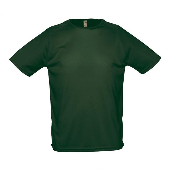 T-SHIRT PERSONNALISÉ RESPIRANT HOMME 'SPORTY' 140 GR/M² - vert forêt