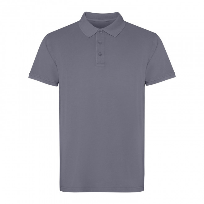 POLO MIXTE PERSONNALISABLE 'COBAIN' - gris foncé