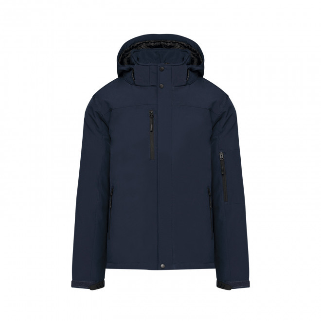 SOFTSHELL HOMME PERSONNALISABLE 'KARISOFT CAPUCHE' - bleu marine