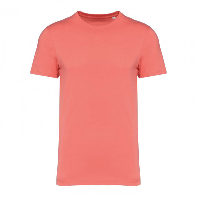 TEE-SHIRT MIXTE PERSONNALISABLE 180G COULEUR 'LIGNAGE' - corail