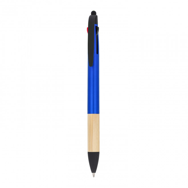 STYLO STYLET 3 COULEURS 'MAYALL BAMBOU' - bleu métallisé